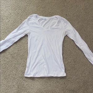 Basic White Long Sleeve Shirt. Questions ? Ask me